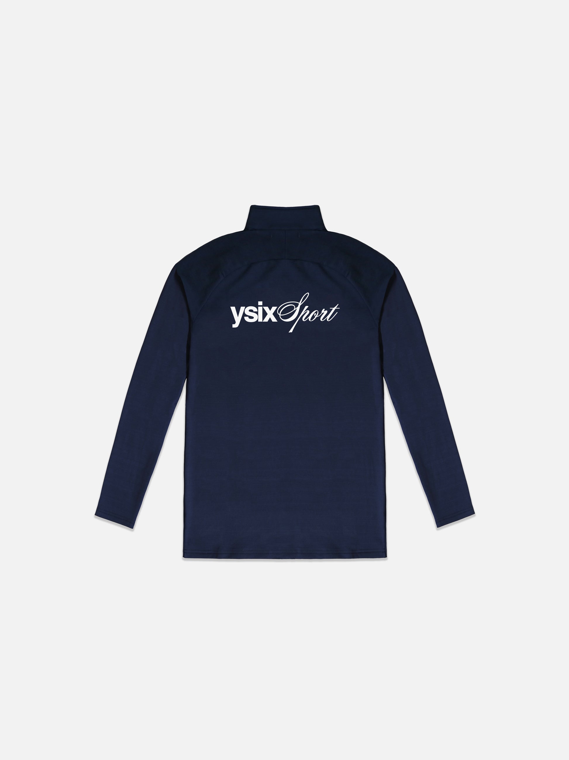 ysixfiles running long sleeve quarter zip top navy