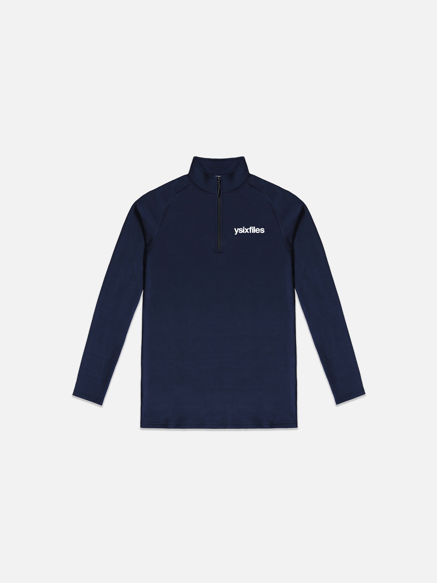 ysixfiles running long sleeve quarter zip top navy