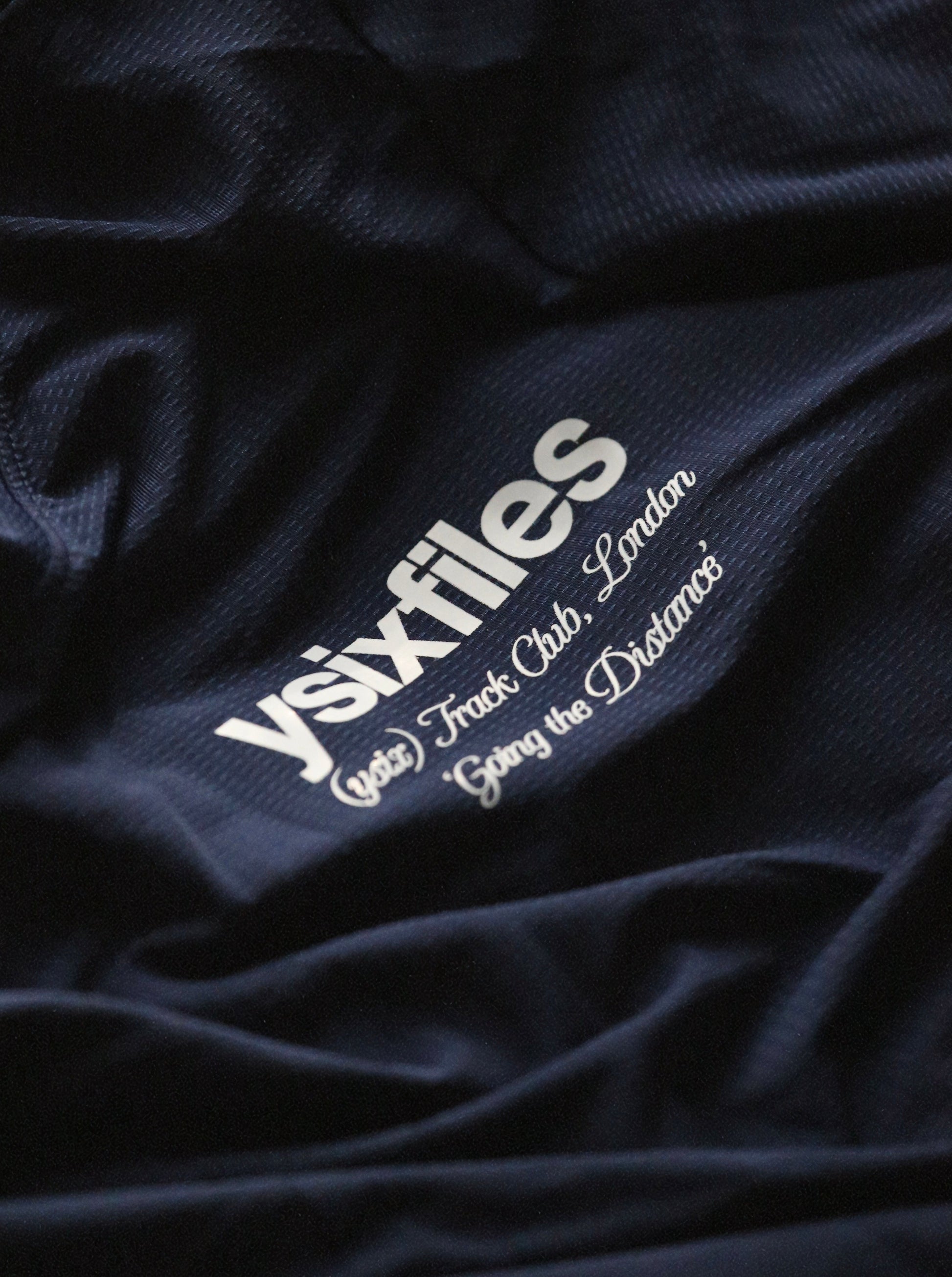 ysixfiles navy performance running t-shirt